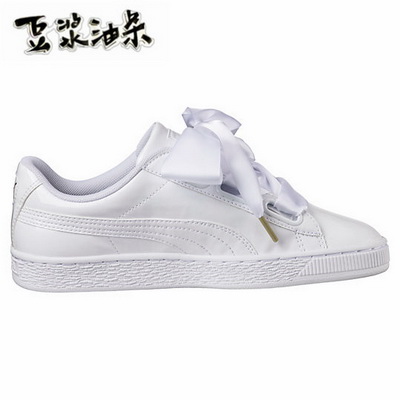 Puma Suede Basket Heart Women Shoes--001